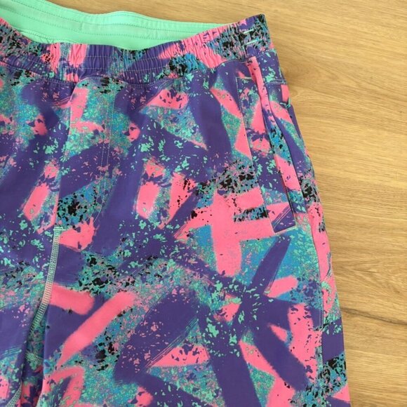 Birddogs Boomstick Men’s XL Colorful 90s Style Graffiti Paint Athletic Short - Picture 5 of 9